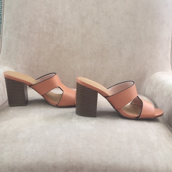 BAMBOO peach chunky heel - Picture 3 of 7